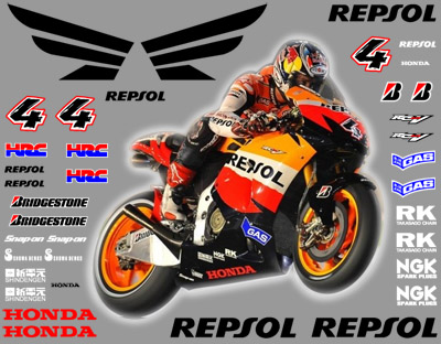 Honda repsol stickerset #1