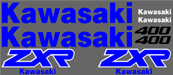 Kawasaki ZXR 400 Decal Set 1989 Model