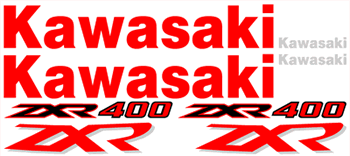 Kawasaki ZXR 400 Decal Set 1995 Model