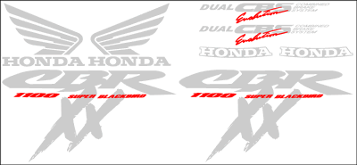 Honda CBR 1100 XX Blackbird 1997 Decal Set