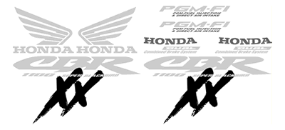 Honda Blackbird XX1100 Decal Set 2002 Models