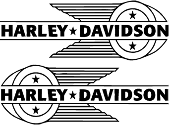 Harley Davidson Tank Decals Pair