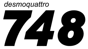 Ducati 748 Desmoquattro decal left style B