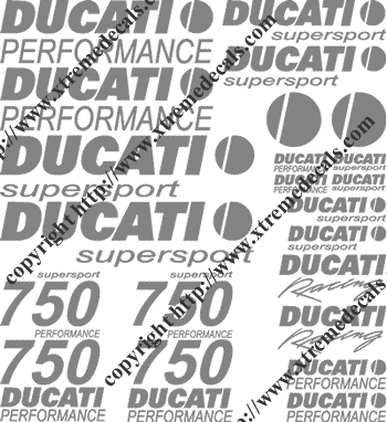 Ducati Supersport 750 24 Decal Set