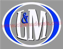 L and M 3 Color decal