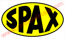 SPAX decal 2 colour