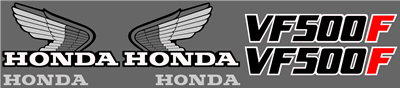 Honda VF 500F Full Decal Set