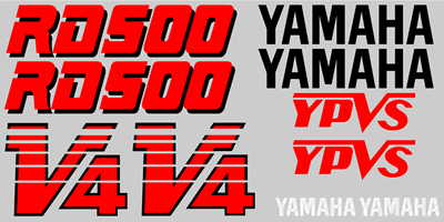 Yamaha RD500 Decal set