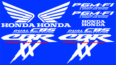Honda CBR 1100 XX Blackbird 2000 Decal Set