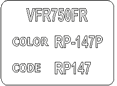 Honda VFR Color Code Decal
