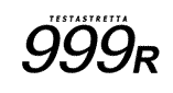 Ducati 999r testastretta number Decal