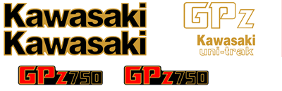 Kawasaki GPZ 750 Decal Set