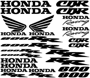 Honda 600RR 24 Decal Set