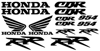 Honda 954  14 Decal Set