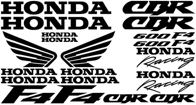 Honda F4 Full Decal Set