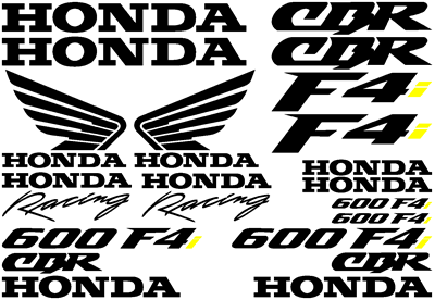 Honda F4i Full Decal Set 2 colour