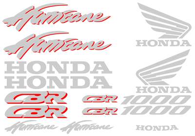 Honda CBR Hurricane 1000 Full Decal Set
