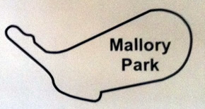 Mallory Park Circuit Map Decal