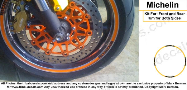 Wheel Rim Decal Kit Michelin