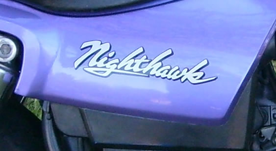 Nighthawk Decal - outlined for the Honda Nighthawk