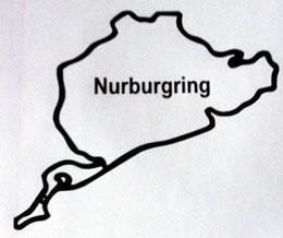Nurburgring Circuit Map Decal