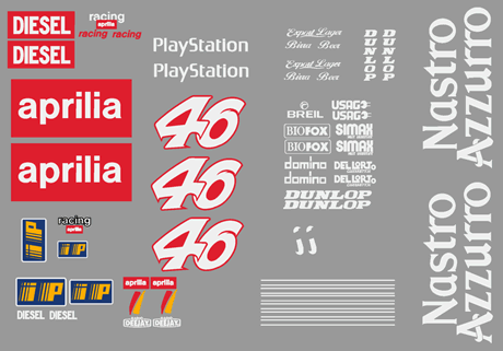 Aprilia RS50 Race Decal Set