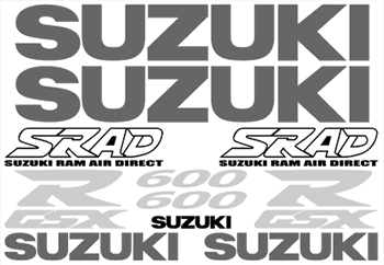 Suzuki GSXR 600 1998 Model Decal Set