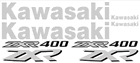 Kawasaki ZXR 400 Decal Set 1997 Model
