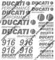 916 Ducati desmoquattro 24 Decal Set