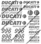 996 Ducati desmoquattro 24 Decal Set