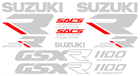 Suzuki GSXR 1100 Slingshot Decal Set Style A