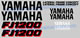 Yamaha FJ1200 1986 Decal set