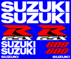 Suzuki GSXR 600 2002 Model Decal Set