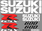 Suzuki GSXR 600 2000 Model Decal Set