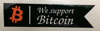 We Support Bitcoin Decal